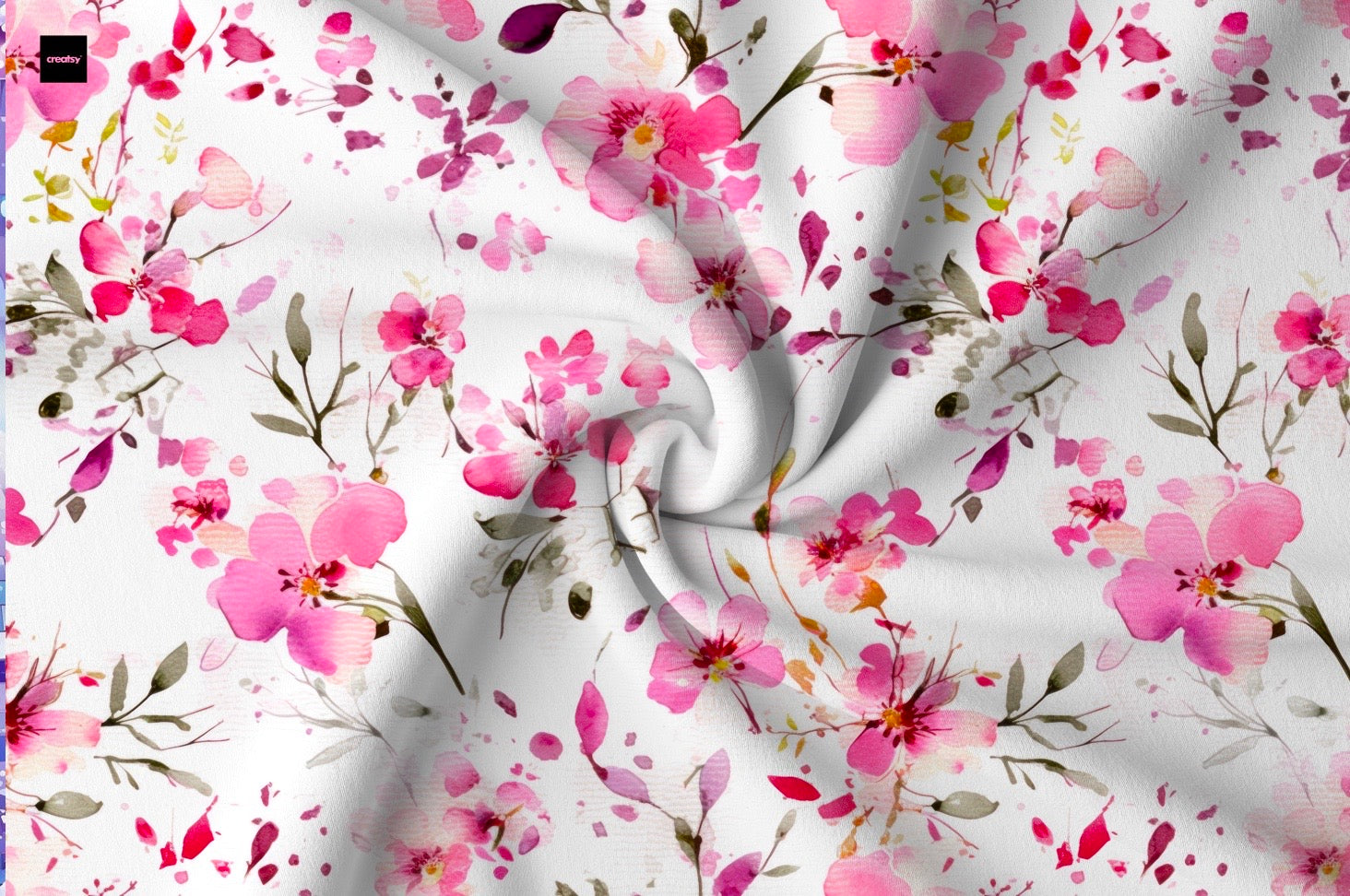 Pink Aquarell Blümchen